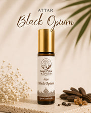 Black Opium Attar by Gaur Priya Naturals, 10 ml roll-on bottle