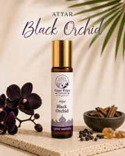 Black Orchid Attar by Gaur Priya Naturals, 10 ml roll-on bottle