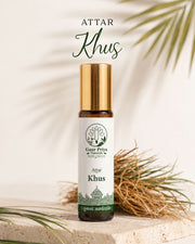 Khus Attar by Gaur Priya Naturals, 10 ml roll-on bottle