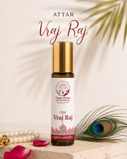 Vraj Raj Attar by Gaur Priya Naturals, 10 ml roll-on bottle