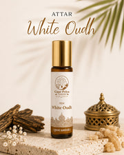 White Oudh Attar by Gaur Priya Naturals, 10 ml roll-on bottle