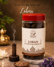 Loban cow dung dhoop by Gaur Priya Naturals, 30 sticks jar