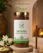 Mogra bambooless dhoop sticks by Gaur Priya Naturals, 60 g pack
